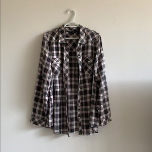 Torrid plAid button down shirt
